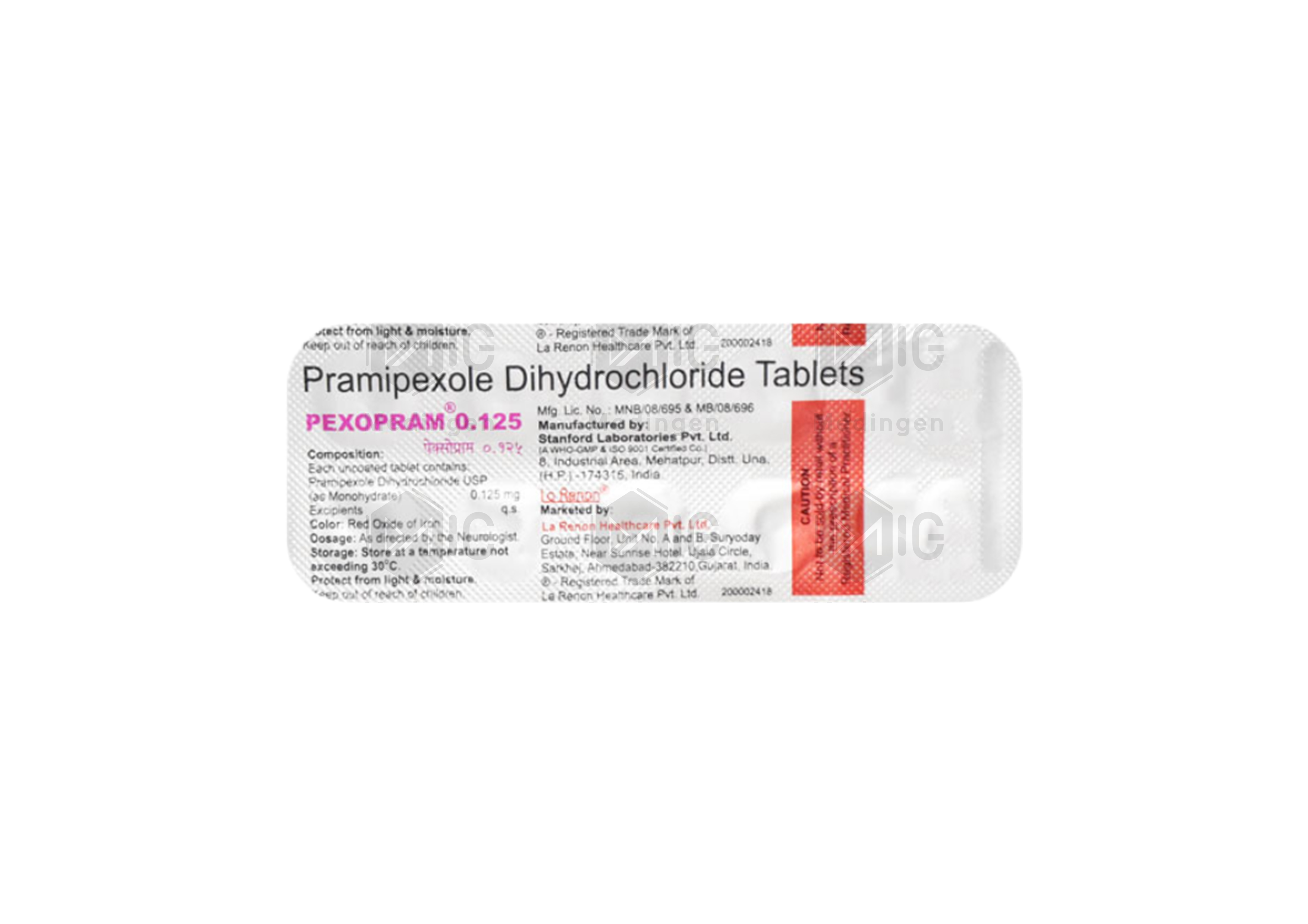 PEXOPRAM 0.125MG
